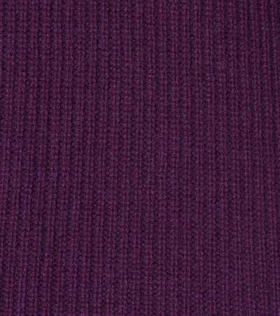 Shop Altuzarra Cavin Cashmere Midi Skirt In Purple