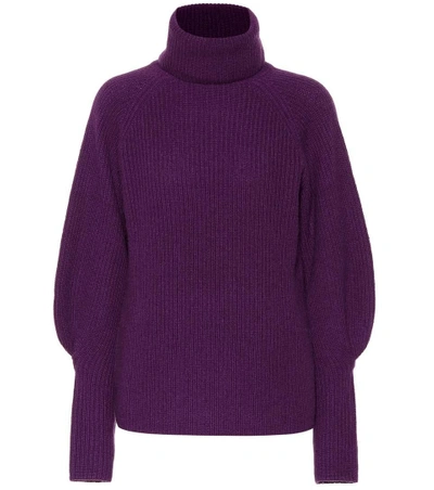 Shop Altuzarra Arrow Cashmere Sweater In Purple