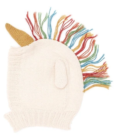 Shop Oeuf Nyc Unicorn Animal Hat 0-3 Years In Pink