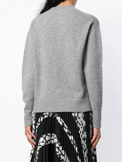 Shop Krizia Panther Jumper In Grey