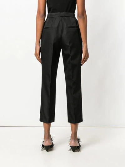 Shop Dolce & Gabbana Cropped Tailored Trousers In Black