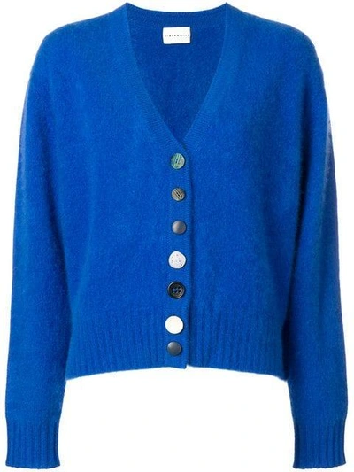 Shop Simon Miller Button V-neck Cardigan - Blue