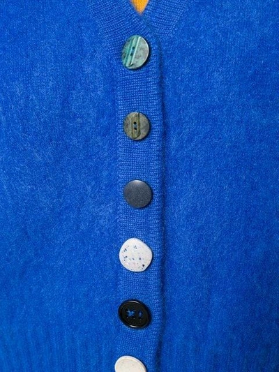 Shop Simon Miller Button V-neck Cardigan - Blue