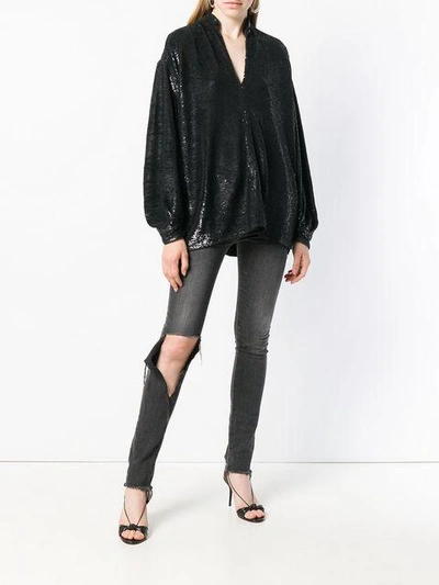 Great sequin oversized blouse