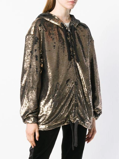 Shop Iro Dory Sequin Oversized Jacket In Metallic