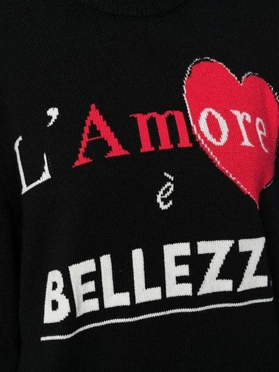 Shop Dolce & Gabbana Cashmere L'amore È Bellezza Sweater