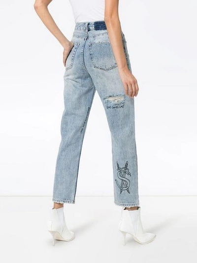 Shop Ksubi Chloe Wasted High Waist Jeans - Blue