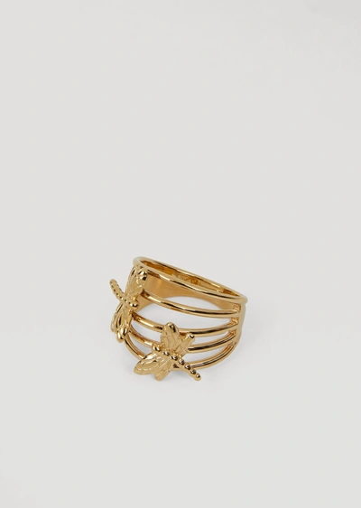 Shop Emporio Armani Rings - Item 28001794 In Gold