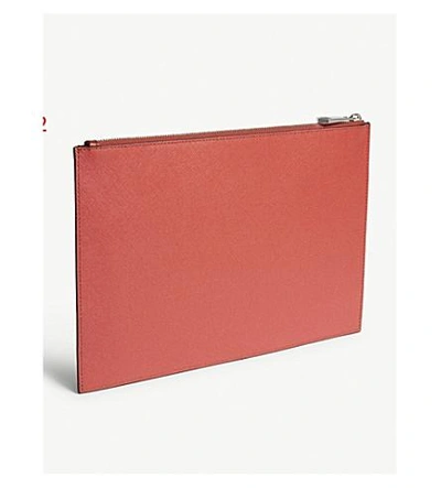 Shop Givenchy Small Leather Zodiac Pouch In Red