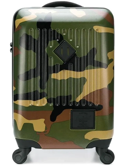 Shop Herschel Supply Co . Camouflage Print Suitcase - Green