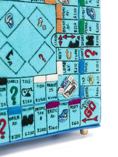 Shop Olympia Le-tan 'paris Game Board' Clutch In Blue