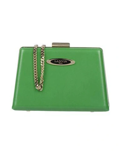 Shop Lanvin Handbags In Green