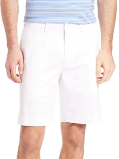Shop Polo Ralph Lauren Stretch Lightweight Twill Shorts In White
