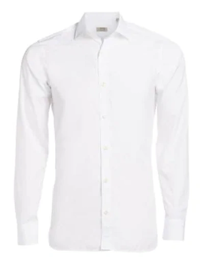 Shop Z Zegna Soft-touch Cotton Shirt In White