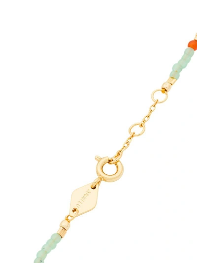 Green, Red and Orange Peppy Gold Plated Bracelet
