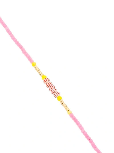 Pink And Yellow Peppy Gold Plated Bracelet