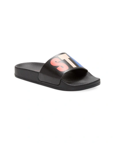 Shop Stella Mccartney Logo Slide Sandal In Nocolor
