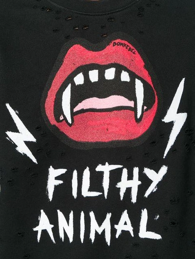 Shop Domrebel Dom Rebel Filthy Animal Sweatshirt - Black