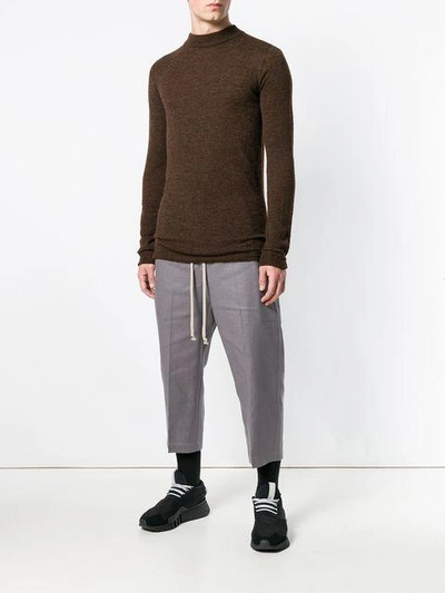 cropped track trousers