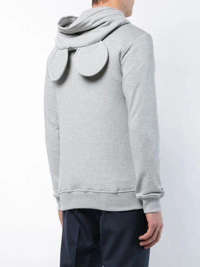 Shop Comme Des Garçons Shirt Mouse Ears Hoodie - Grey