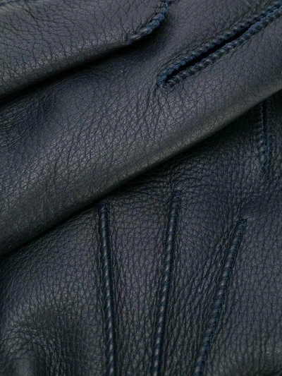 Shop Giorgio Armani Gloves - Blue