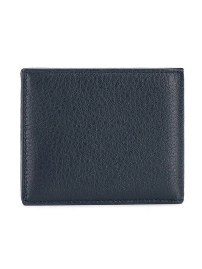 Shop Giorgio Armani Bifold Wallet - Blue