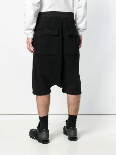 Shop Rick Owens Drkshdw Loose Fitted Bermuda Shorts - Black