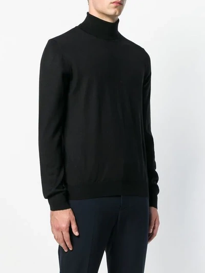 Shop Tagliatore Loose Fitted Sweater - Black