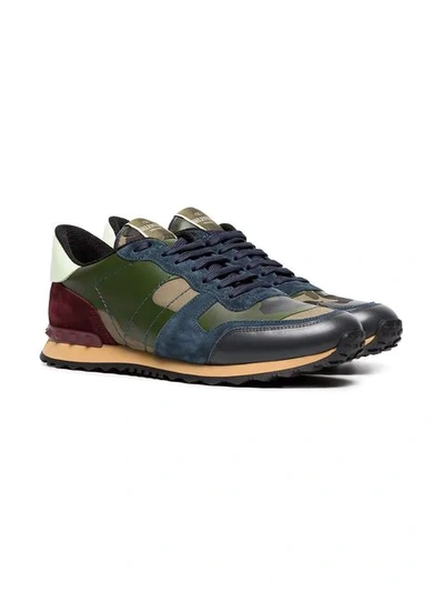 Shop Valentino Garavani Rockrunner Sneakers In Multicolour
