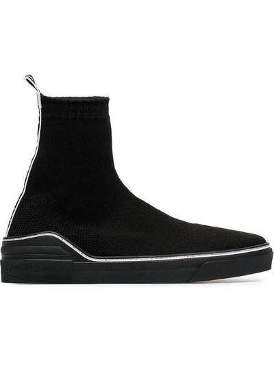 Shop Givenchy Mid Sock Trainer In Black