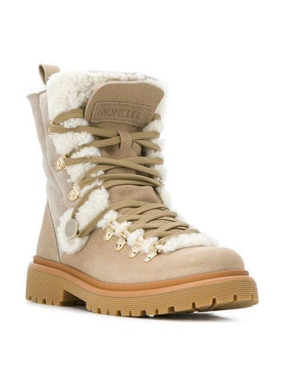 shearling trim boots