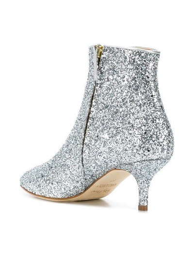 Shop Polly Plume Wannabe Glitter Boots - Metallic