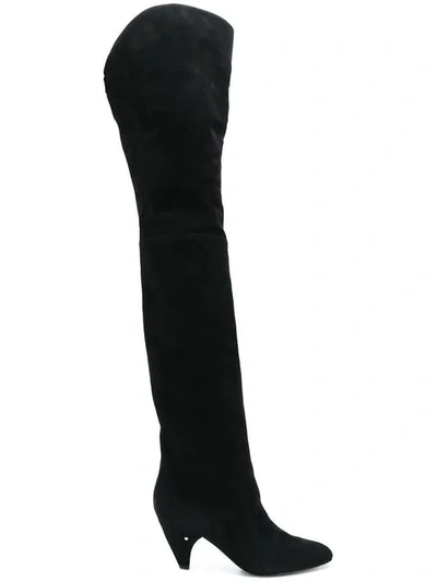 Shop Laurence Dacade Thigh Length Boots In Black