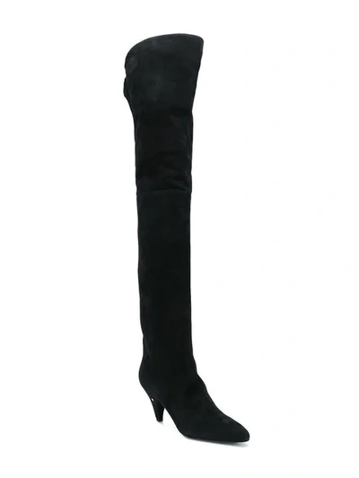 Shop Laurence Dacade Thigh Length Boots In Black