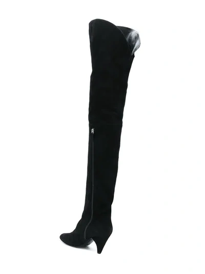 Shop Laurence Dacade Thigh Length Boots In Black