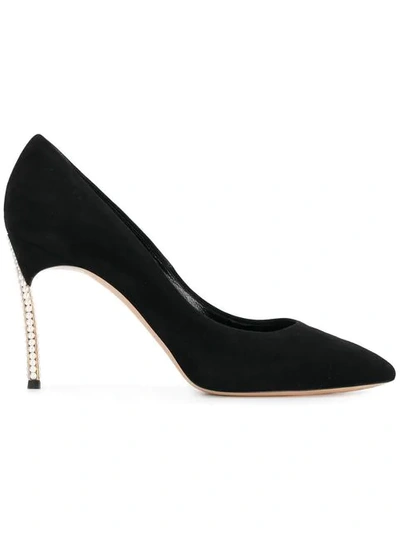 Shop Casadei Blade Pearl Pumps - Black