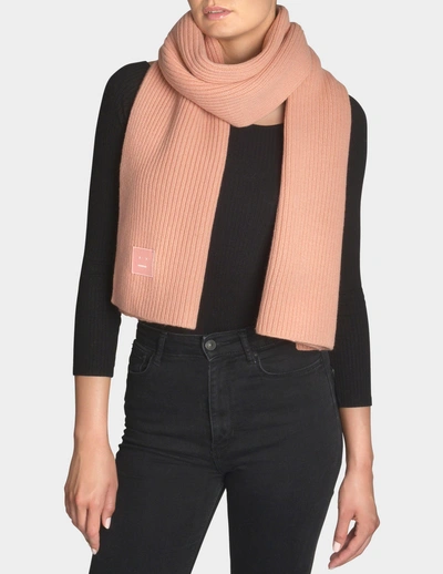 Shop Acne Studios | Bansy N Face Scarf In Pale Pink Wool
