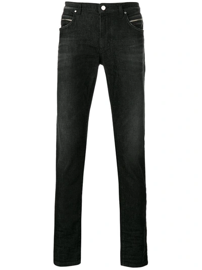 Shop Versace Collection Skinny Jeans - Black