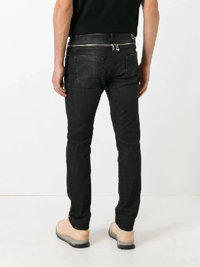 Shop Versace Collection Skinny Jeans - Black