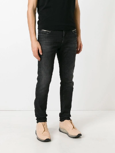 Shop Versace Collection Skinny Jeans - Black