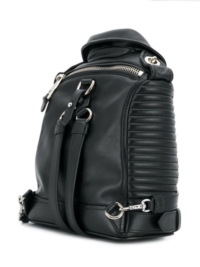 Shop Moschino Biker Backpack - Black