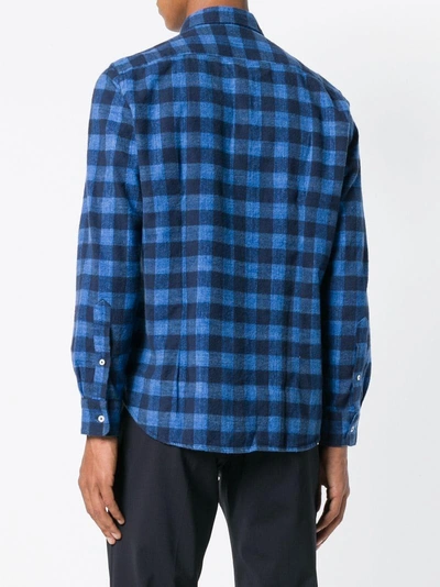 Shop Altea Checked Shirt - Blue