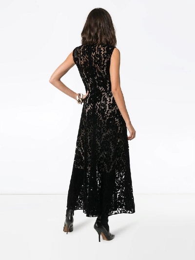 Shop Christopher Kane Lace Maxi Dress - Black