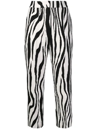 Shop Ports 1961 Zebra Print Trousers In White