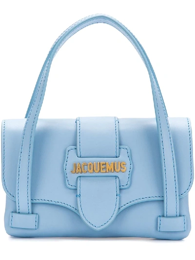 Shop Jacquemus Minho Mini Bag In Blue