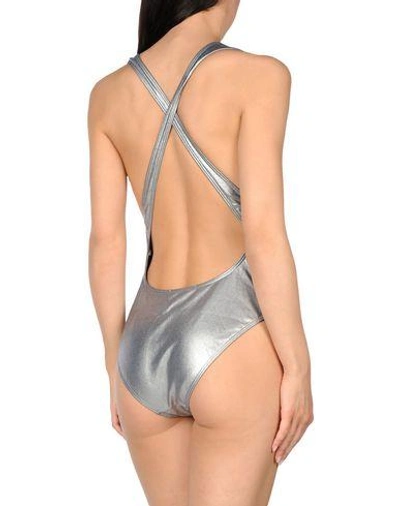 Shop Prism One-piece Swimsuits In Silver