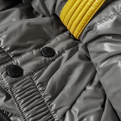 Shop Moncler Grenoble Poris Down Gilet In Yellow