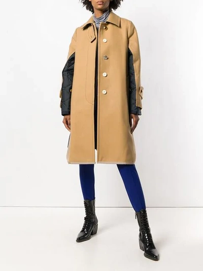 hybrid belted coat