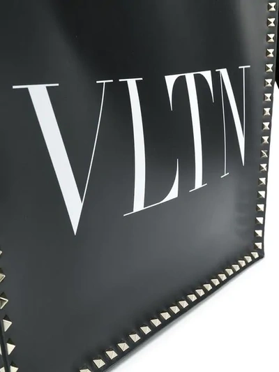 Shop Valentino Garavani Rockstud Vltn Tote Bag In Black