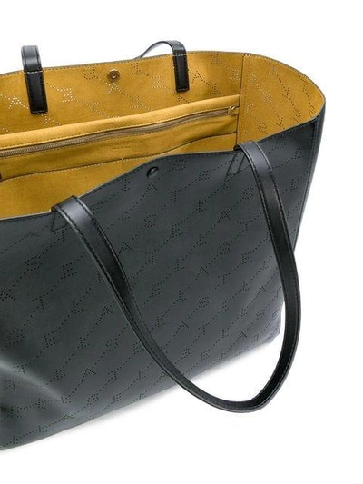 Shop Stella Mccartney Monogram Tote Bag In Black